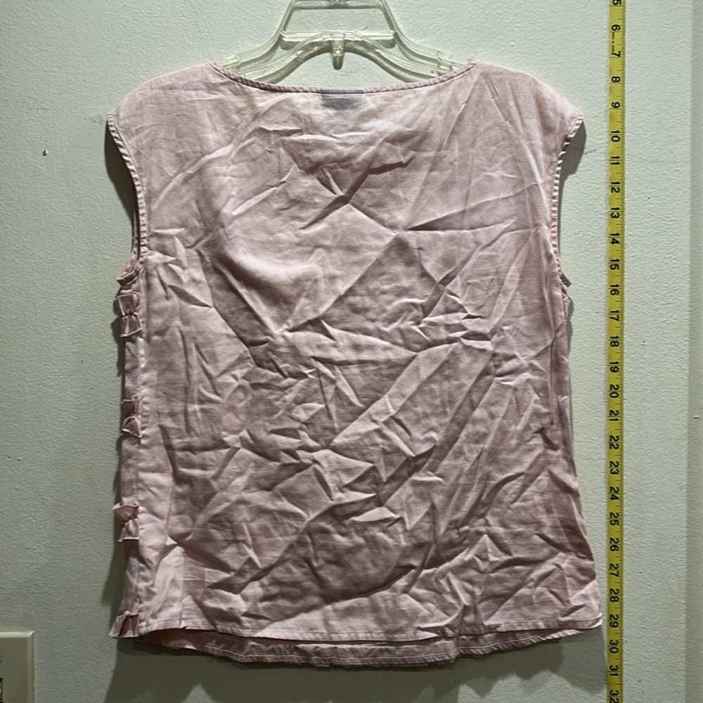 Talbots Light Pink Ruffle Blouse - Picture 3 of 3